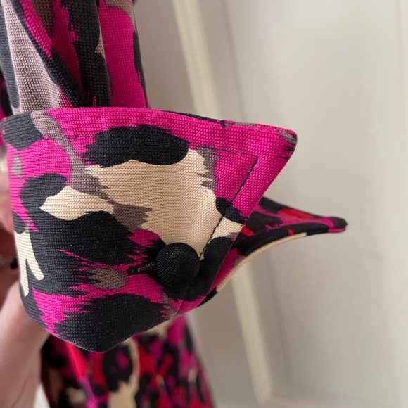 Diane Von Furstenberg Vintage Wrap Dress Cir.Early 2000’s.  Leopard Print - Picture 3 of 3
